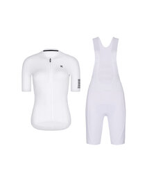 RIVANELLE Cycling short sleeve jersey and shorts - VICTORIOUS LADY - white